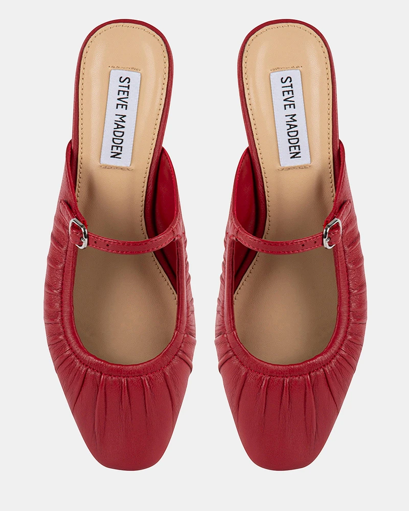 GISELEE RED LEATHER