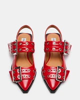 GRAYA RED PATENT