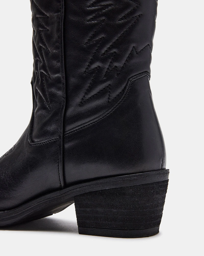 HAYWARD BLACK LEATHER