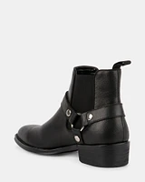 HORTONN BLACK LEATHER