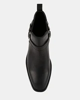 HORTONN BLACK LEATHER