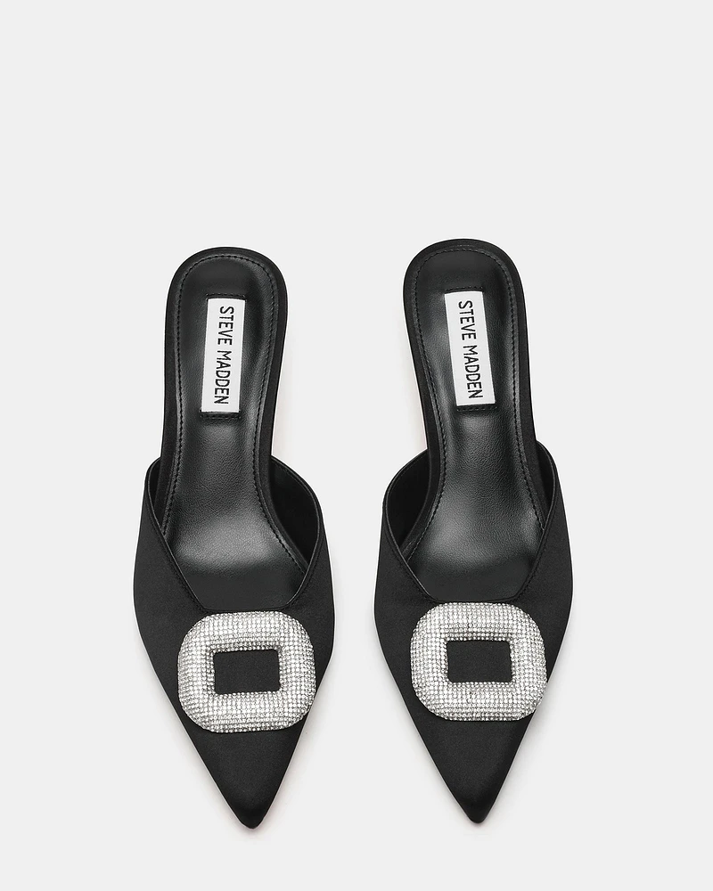 INTIMIDATE BLACK SATIN