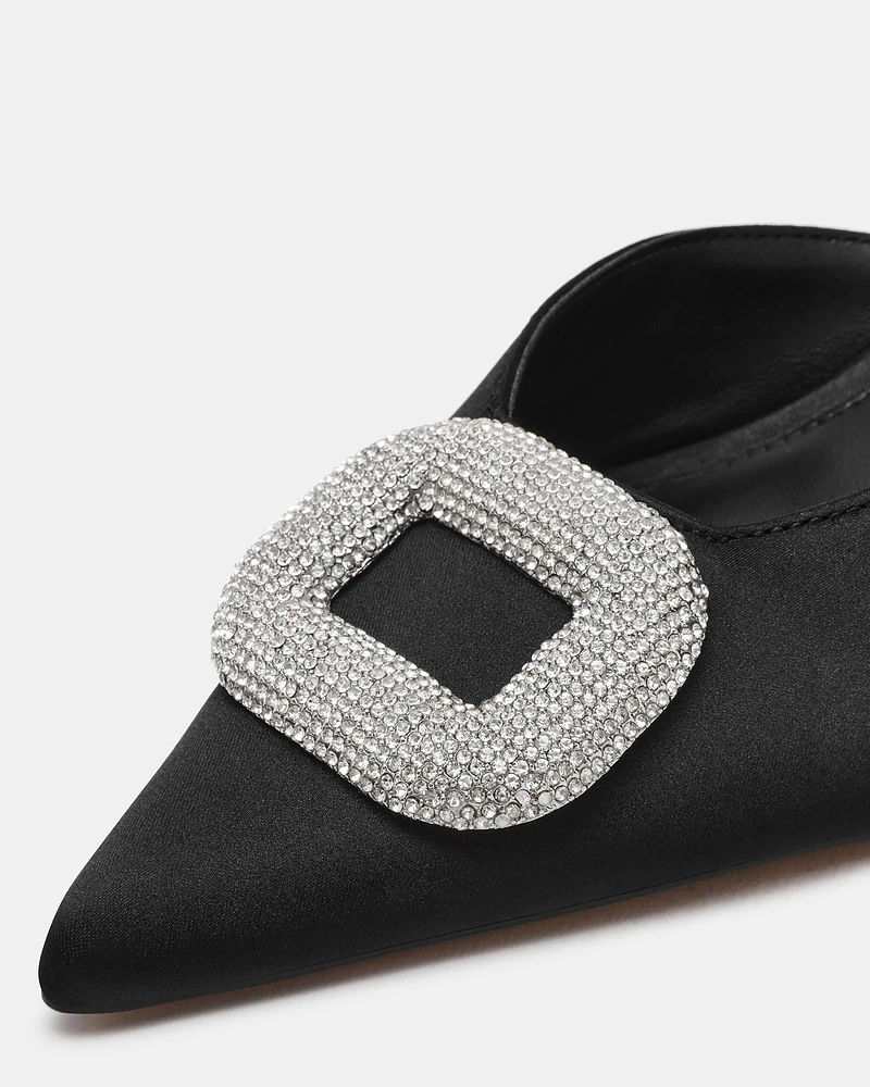INTIMIDATE BLACK SATIN