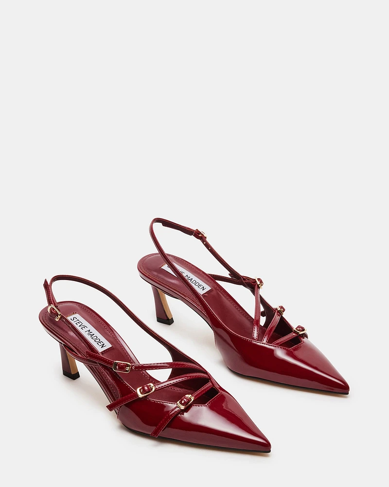 LIANA BURGUNDY PATENT