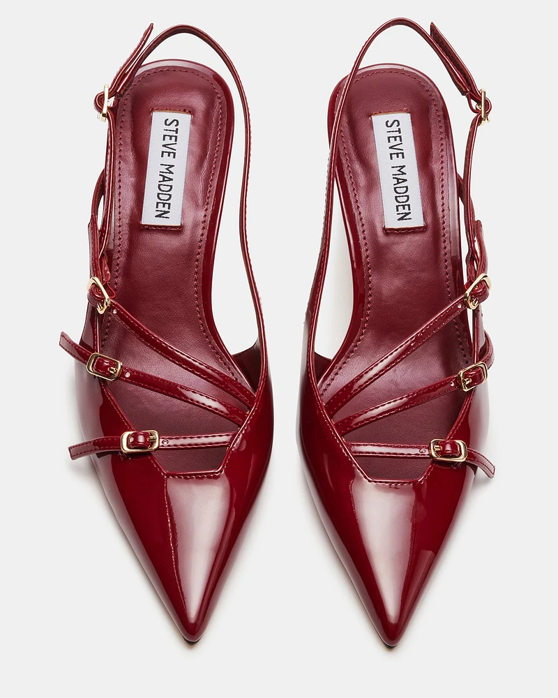 LIANA BURGUNDY PATENT