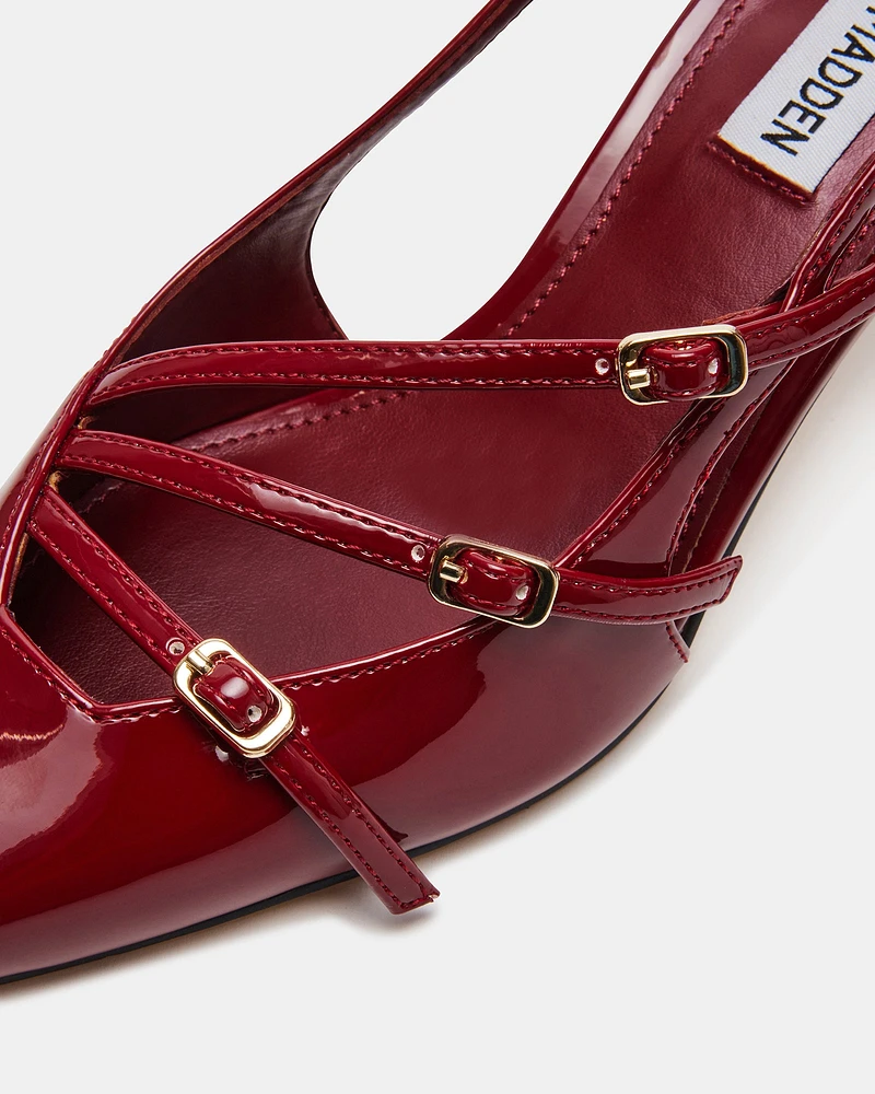 LIANA BURGUNDY PATENT