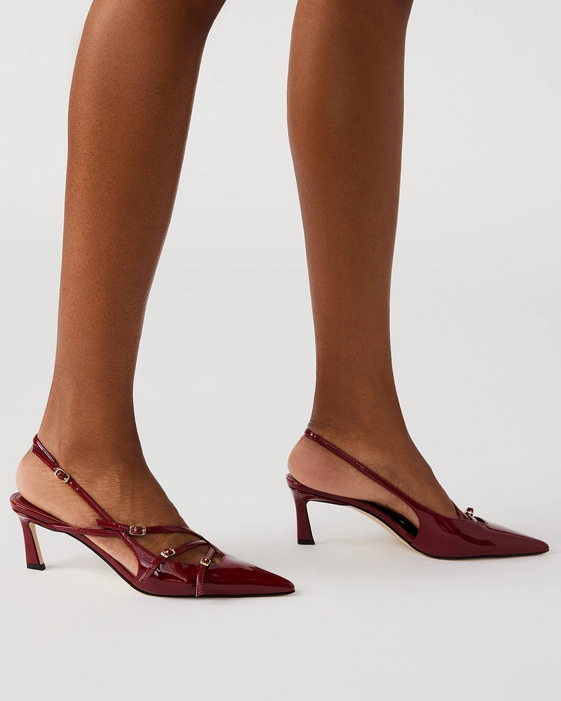 LIANA BURGUNDY PATENT