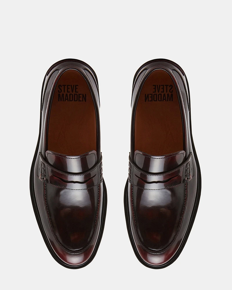 MAISONN BURGUNDY LEATHER