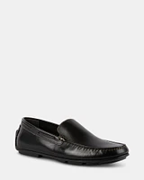 MANOLO BLACK LEATHER