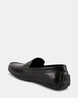 MANOLO BLACK LEATHER