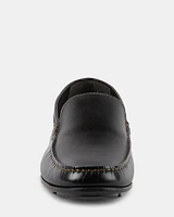 MANOLO BLACK LEATHER
