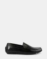 MANOLO BLACK LEATHER