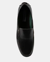 MANOLO BLACK LEATHER