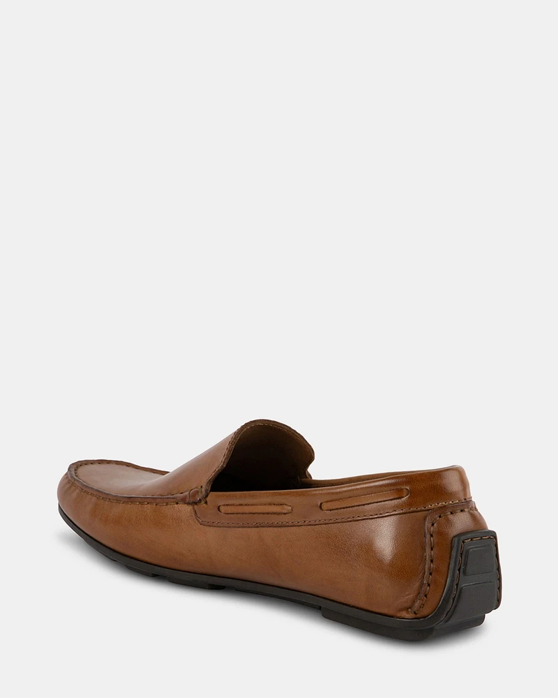 MANOLO BROWN LEATHER