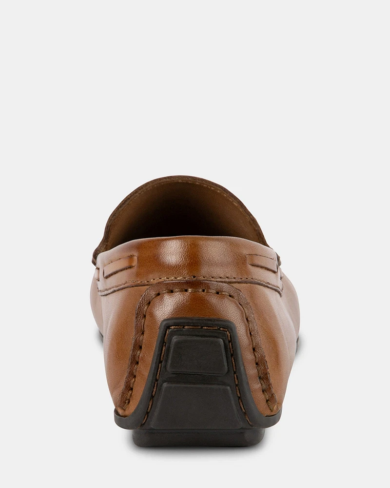 MANOLO BROWN LEATHER