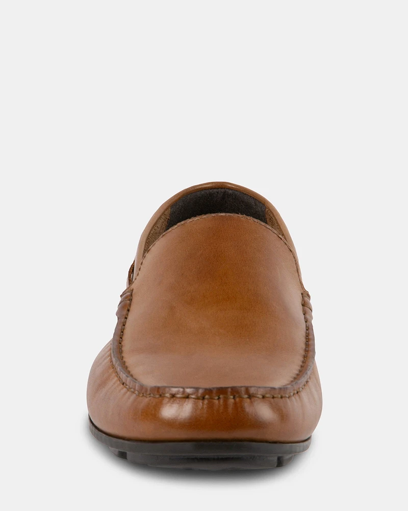 MANOLO BROWN LEATHER