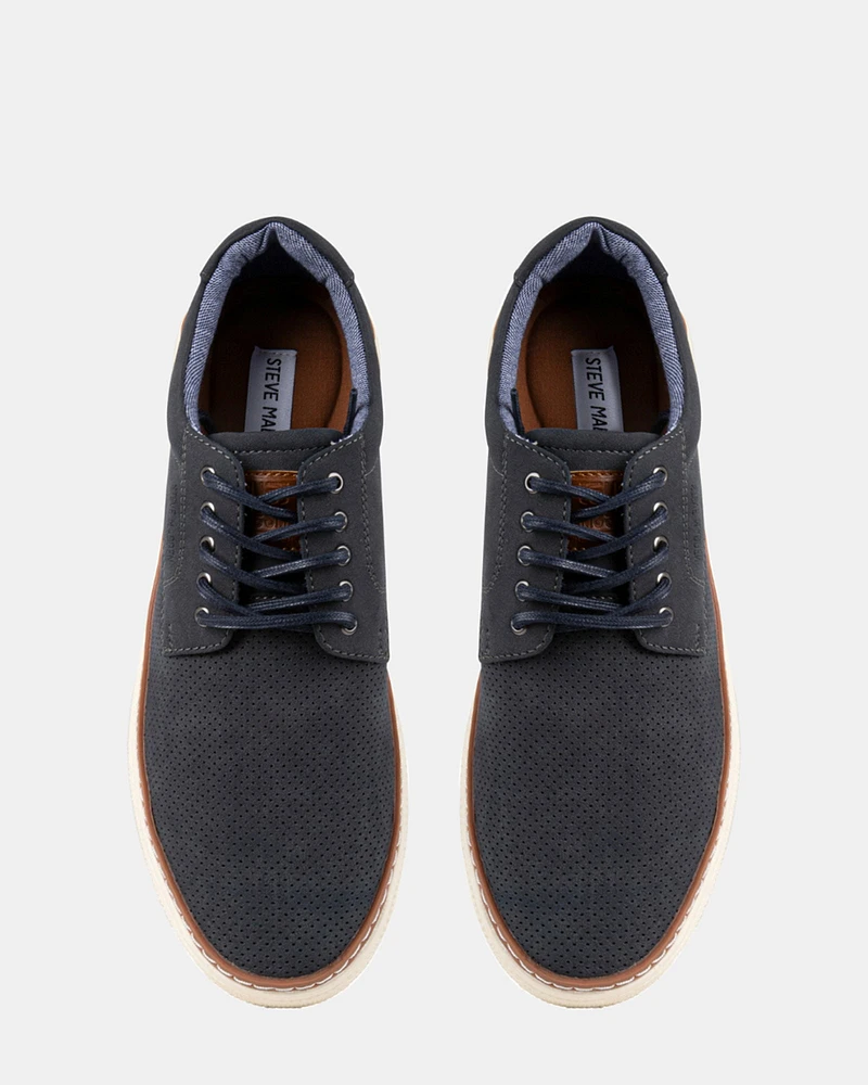 P-OXFORD NAVY NUBUCK