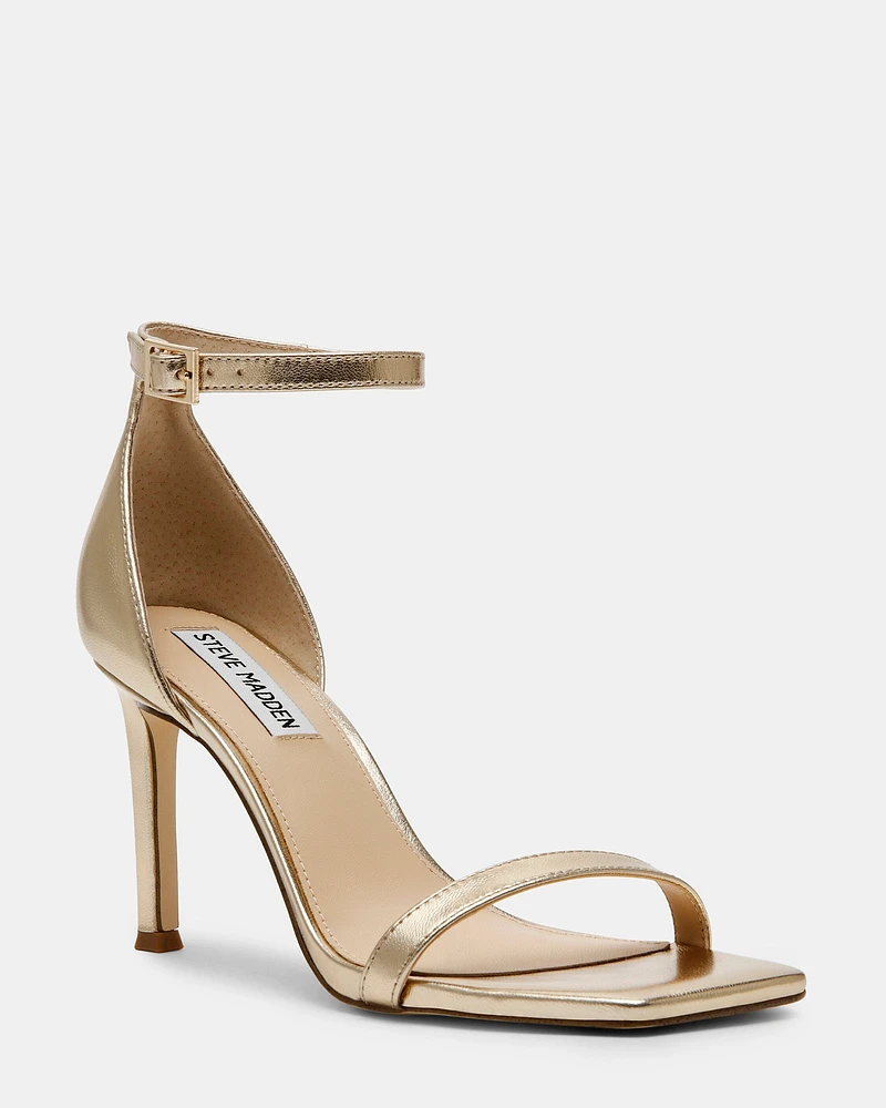 PIKED GOLD LEATHER