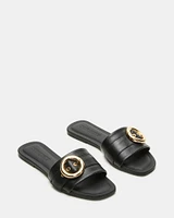 REEFF BLACK LEATHER