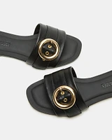 REEFF BLACK LEATHER