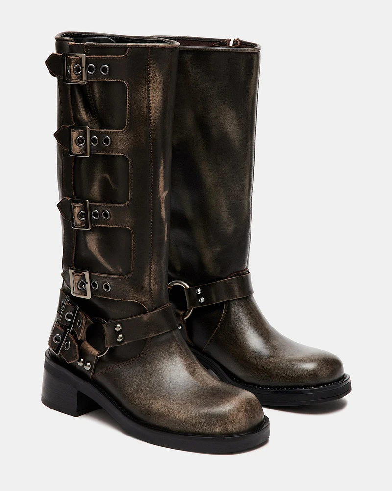 ROCKYY BROWN LEATHER