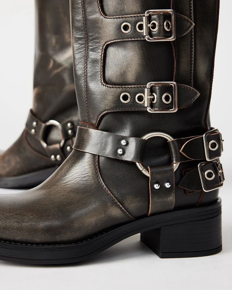 ROCKYY BROWN LEATHER