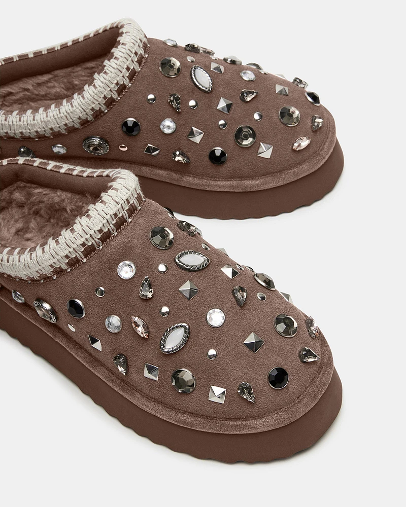 SELENA-R GREY SUEDE