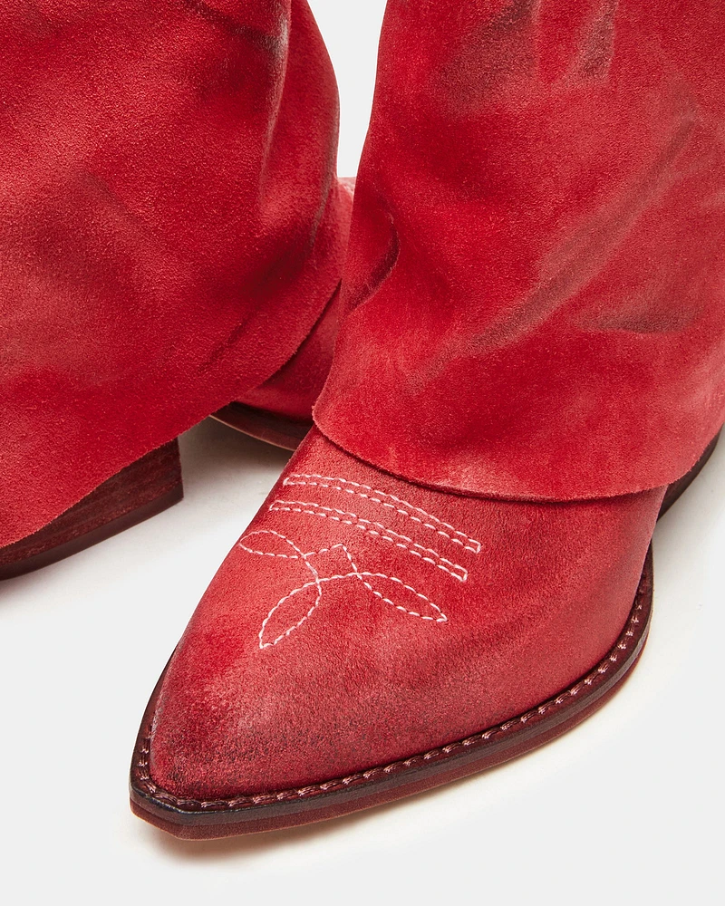 SORVINO RED SUEDE