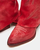 SORVINO RED SUEDE