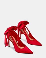 TEACUP RED SATIN