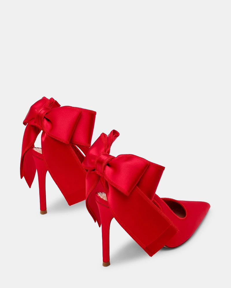 TEACUP RED SATIN