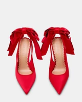 TEACUP RED SATIN