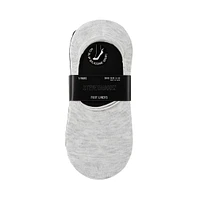 5PK WOMEN'S GREY MULTI FOOT LINERS