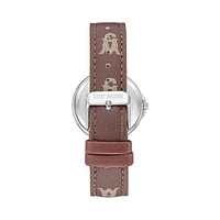 STACKED LOGO WATCH BROWN MULTI