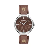 STACKED LOGO WATCH BROWN MULTI