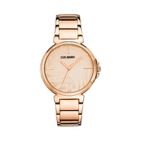 CLEAN LINE LINK WATCH ROSE GOLD