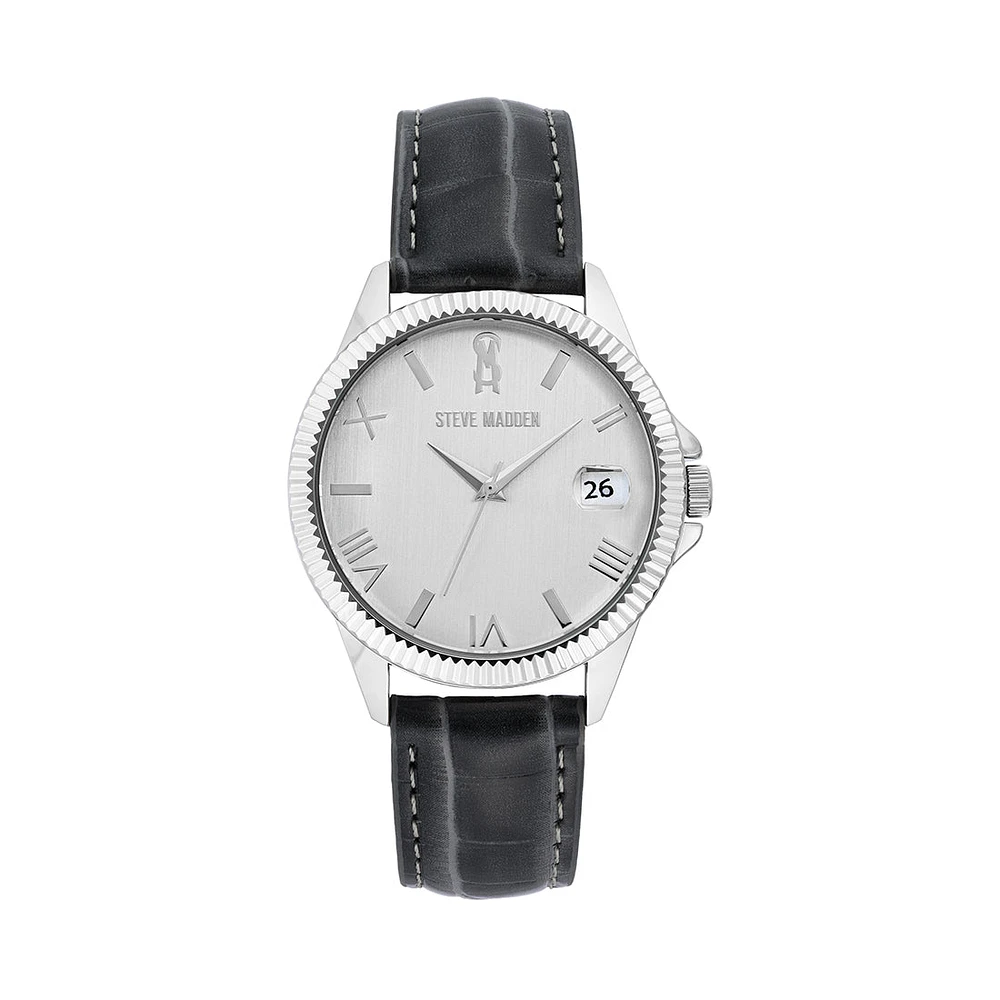 CLASSIC EMBOSSED WATCH SILVER MULTI