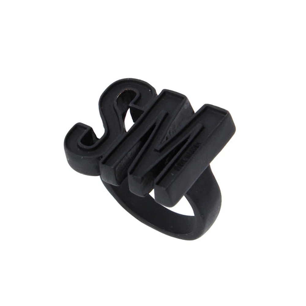 SM LOGO RING BLACK