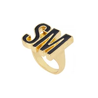 SM LOGO RING GOLD MULTI