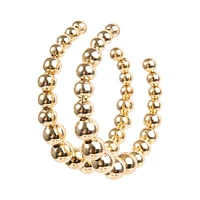 BALL HOOP EARRINGS GOLD