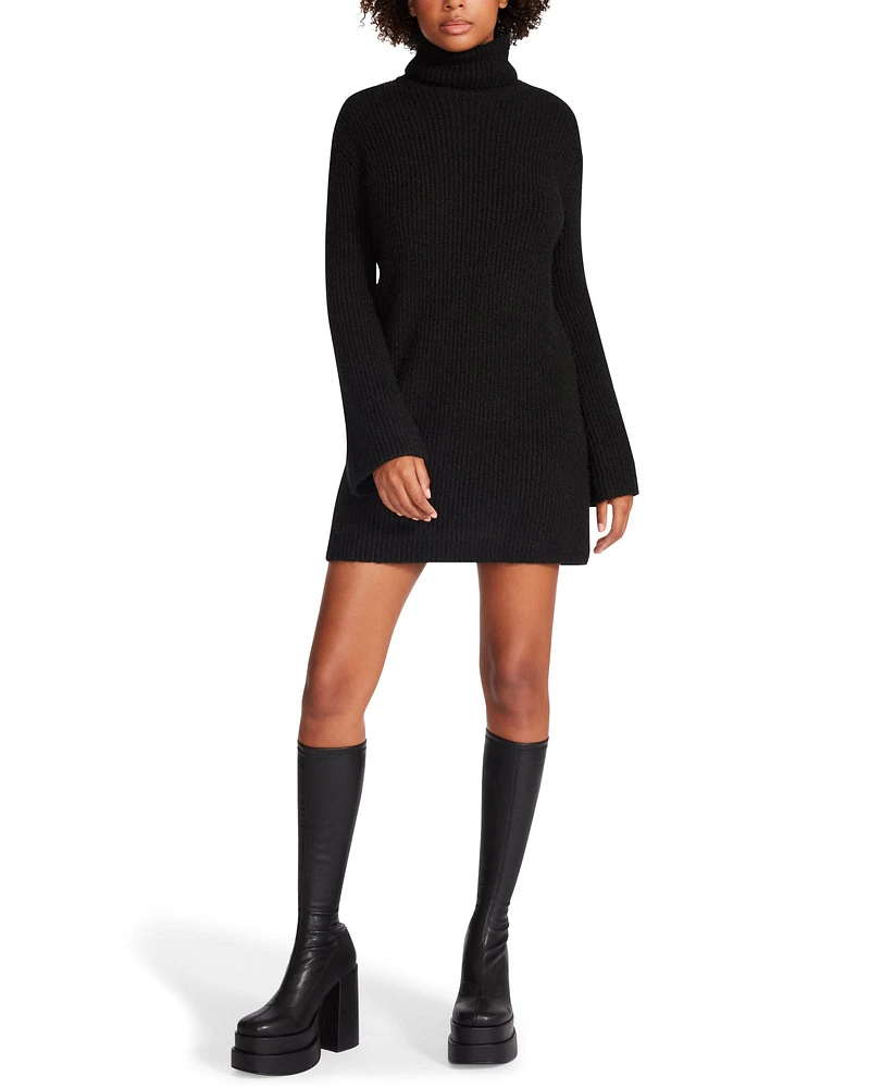 ABBIE SWEATER DRESS BLACK