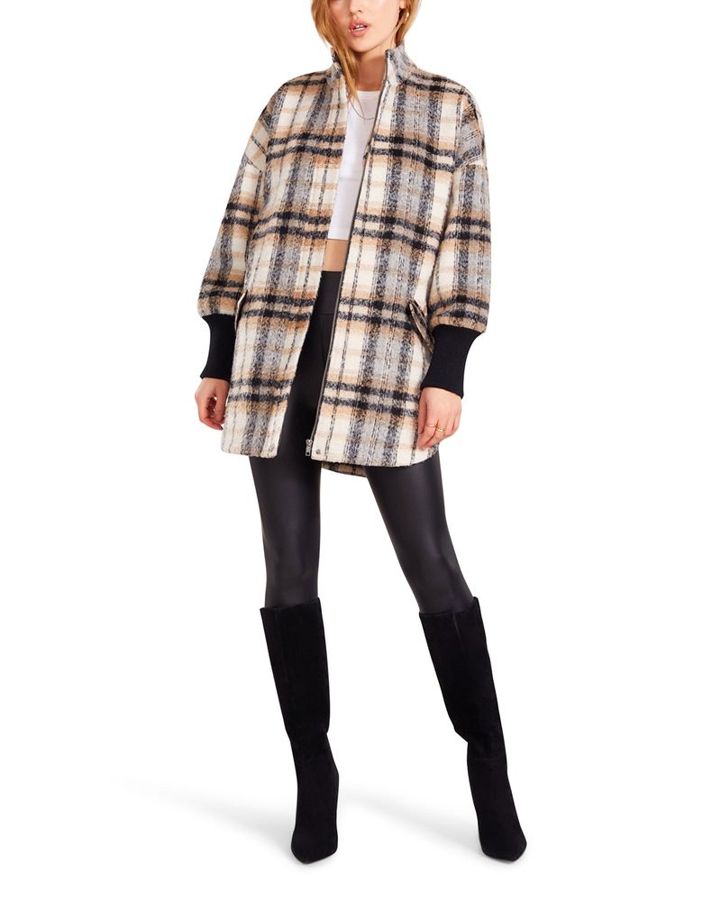 plaid times coat