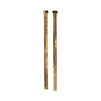HERRINGBONE EARRINGS GOLD