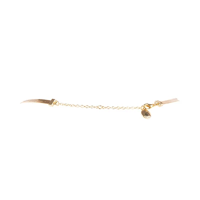 HERRINGBONE THIN CHAIN NECKLACE GOLD