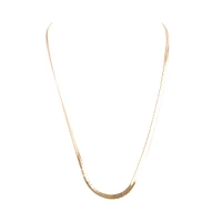 HERRINGBONE THIN CHAIN NECKLACE GOLD