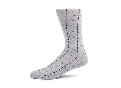 3PK MEN'S GEO GREY MULTI SOCKS