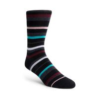 3PK MEN'S BLACK MULTI SOCKS