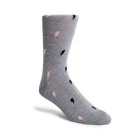 3PK MEN'S BLACK/GREY/PINK SOCKS