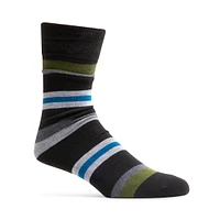 4PK MEN'S GREY MULTI SOCKS