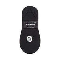 3PK MEN'S BLACK MULTI FOOT LINERS